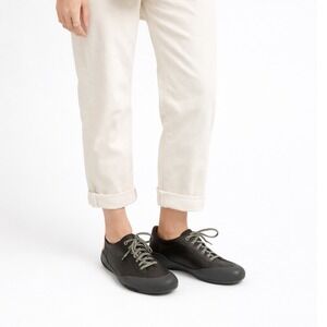 Camper Peu Cami Black Leather Elastic Lace Sneakers 20614-010 Womens 40